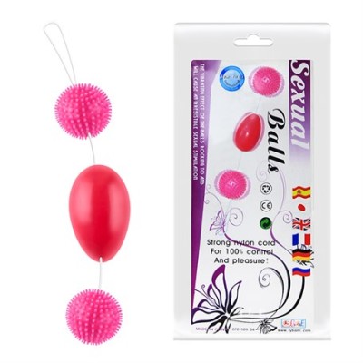 3'lü Pütürlü Masajlı Kegel ve Zevk Topları