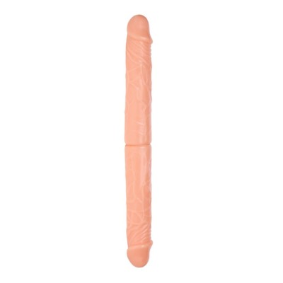 36 cm Çift Taraflı Realistik Dildo Anal Vajinal Penis