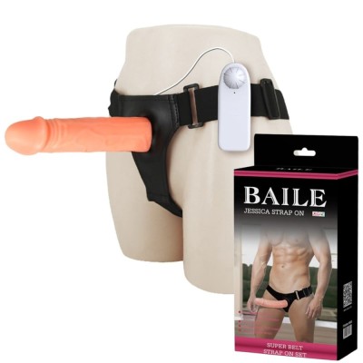 7,5 cm Dolgulu Titreşimli Protez Strapon