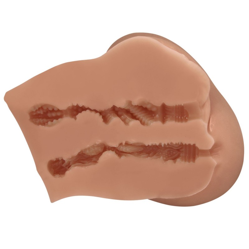 Bayan Kalça Vajina Anal Titreşimli Melez Mastürbatör - Luna