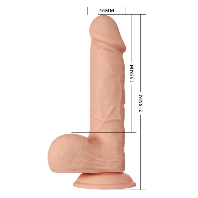 Belden Bağlamalı 21.8 cm Gerçekçi Kalın Dildo Penis - Bahamut