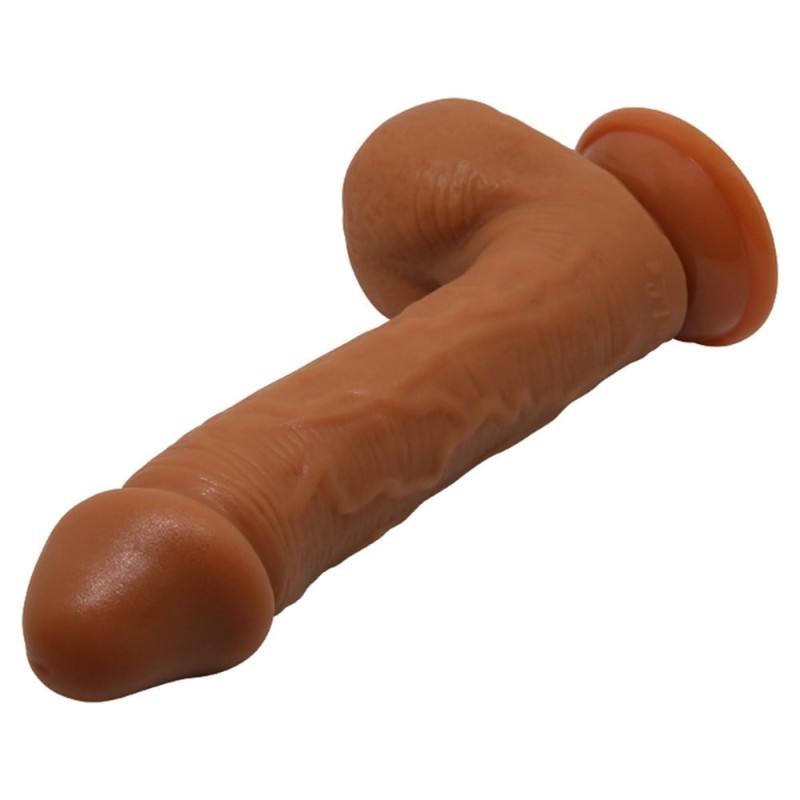 Belden Bağlamalı 23,5 cm Realistik Vantuzlu Melez Dildo Penis