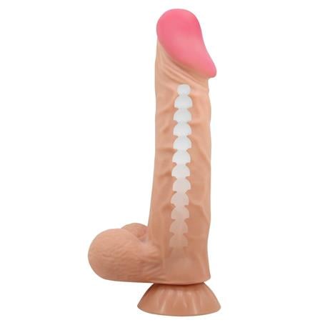 Belden Bağlamalı 24 cm Kıkırdak Yapılı Çift Katmanlı Gerçekçi Dildo Penis - Orton
