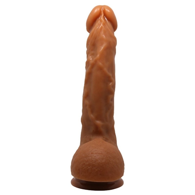 Belden Bağlamalı 25,2 cm Realistik Vantuzlu Melez Dildo Penis - Jason