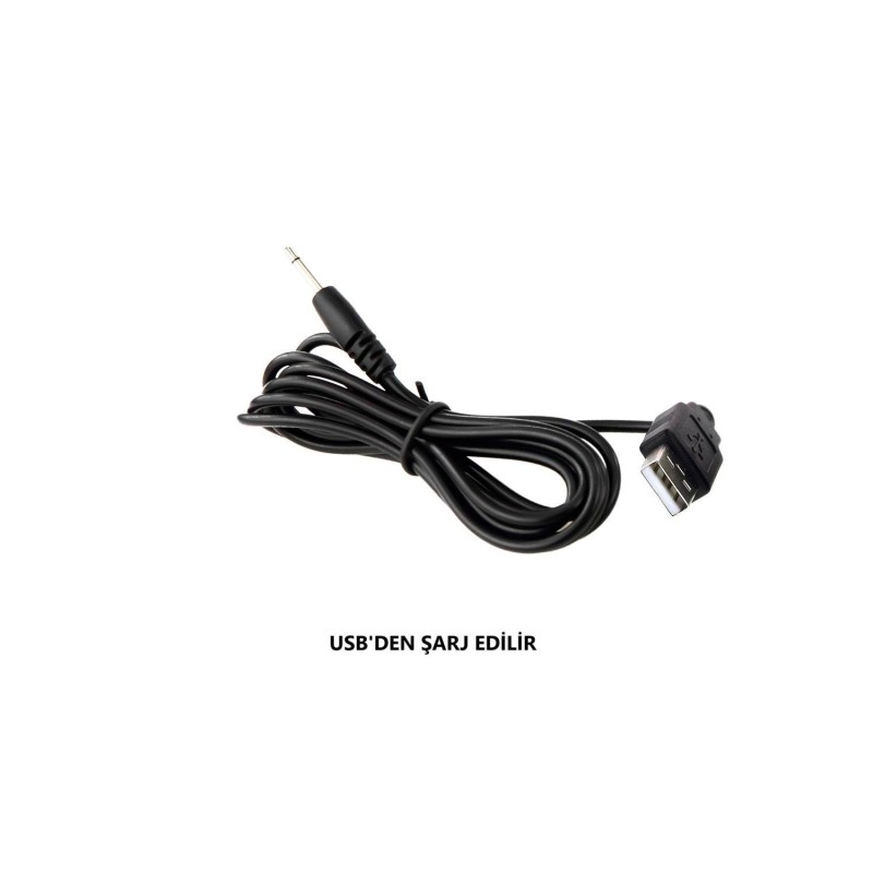 Belden Bağlamalı USB Şarjlı 25 cm Oynar Başlı İleri Geri Hareketli Titreşimli Dildo - Wilks