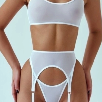 Beyaz Jartiyer Takım Beyaz