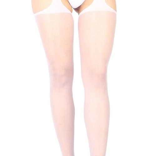 Beyaz Özel Bölgesi Açık Fantazi Külotlu Çorap TM1054