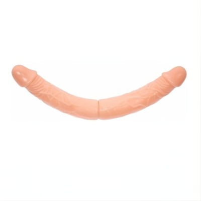Double Dong Çift Taraflı İki Yönlü Esnek Dildo Kıkırdaklı Penis 36 Cm