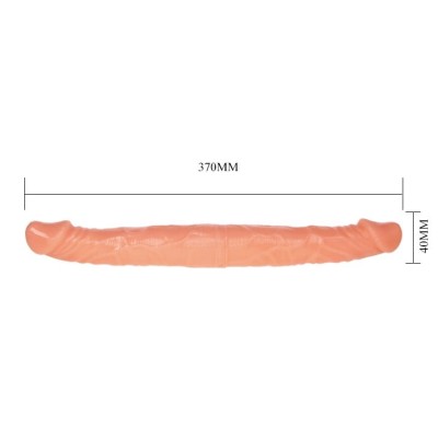 Double Dong Çift Taraflı İki Yönlü Esnek Dildo Penis 37 Cm