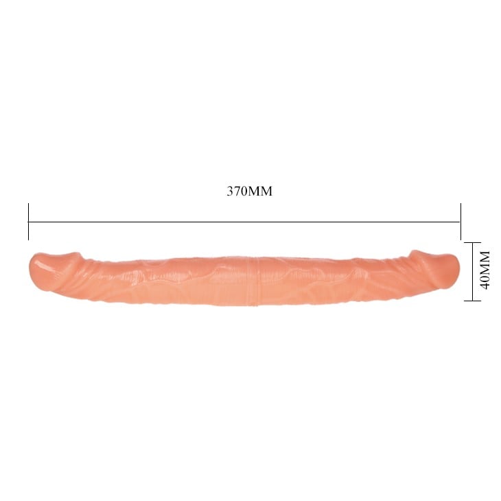 Double Dong Çift Taraflı İki Yönlü Esnek Dildo Penis 37 Cm