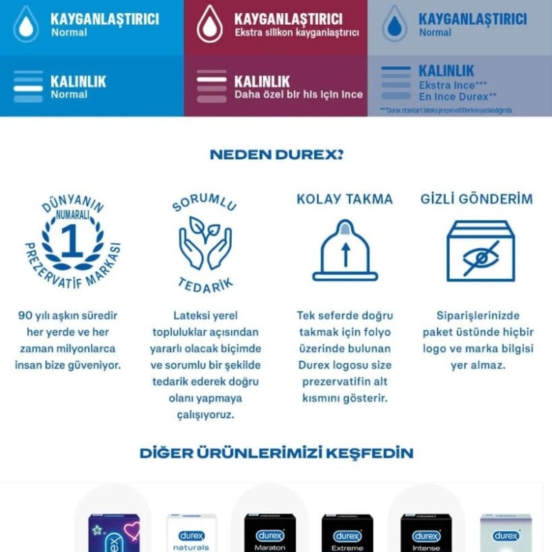 Durex Chill 30'lu Karma Prezervatif