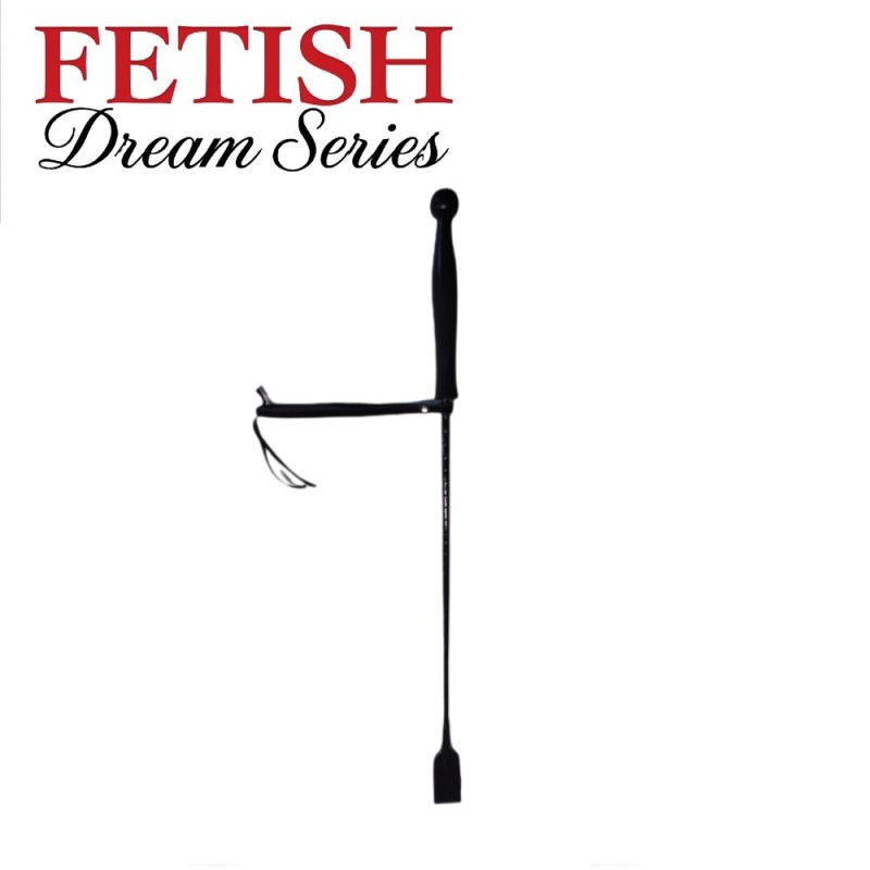 Fetiş Deri Disiplin Kamçısı – Siyah