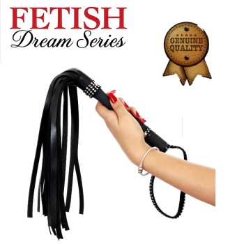Fetiş Deri Flogger BDSM Kırbaç – Siyah