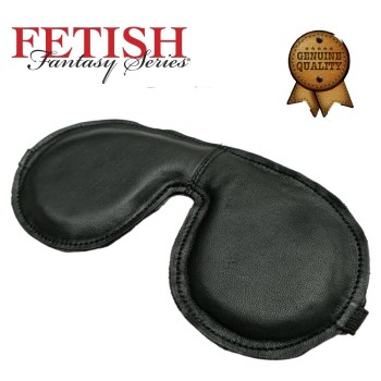 Fetiş Deri Yumuşak Sünger Dolgulu Göz Bandı – Siyah