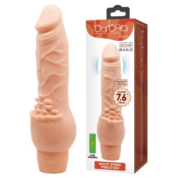 Güçlü Titreşimli 19,5 cm Realistik Vibratör Gerçekci Penis Dildo