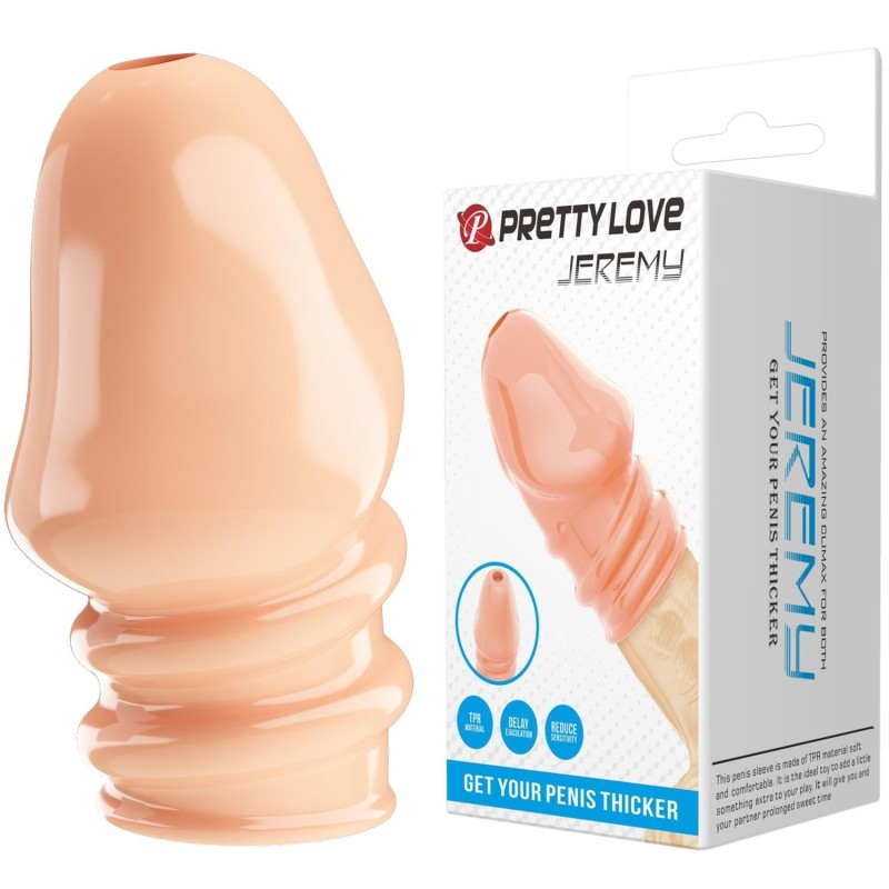 Kalınlaştırıcı Ten Rengi Penis Kılıfı - Jeremy
