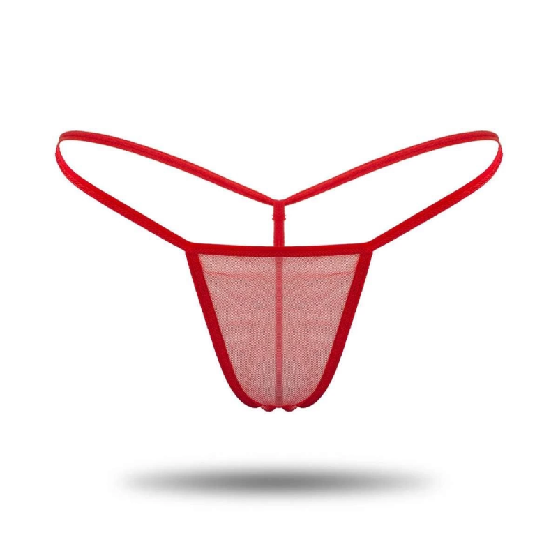 Kırmızı Tül Tanga TM1115