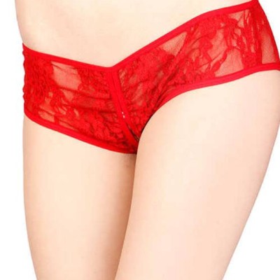 Leyna Kırmızı Özel Bölgesi Açık Fantazi Külot TM1161