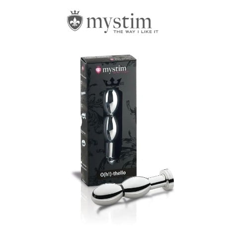 Mystim O Thello Çelik Anal ve Vajinal Elektirik Şoklu Dildo