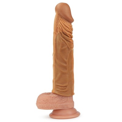 Nature Extender 5 cm Dolgulu Premium Melez Silikon Penis Kılıfı