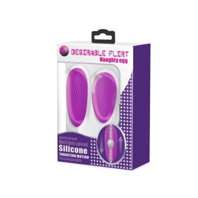 Şarjlı İleri–Geri Hareketli Titreşimli Vajinal Yumurtası – Naughty Egg
