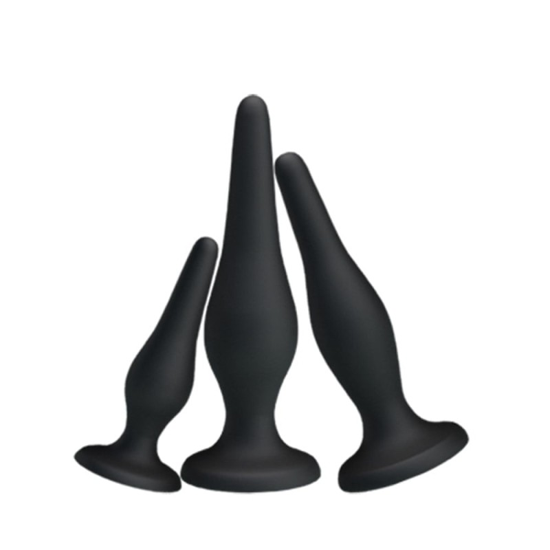 Silikon 3’lü Mini Anal Plug Seti – Beginner’s Mini Anal Kit