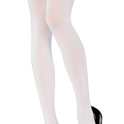 Siyah Fiyonklu Beyaz Jartiyer Çorabı TM1197