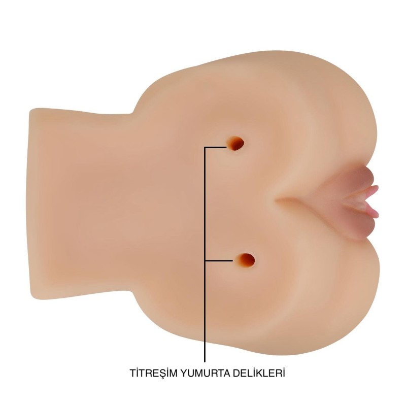 Titreşimli Bayan Kalça Vajina Anal Mastürbatör - Kylie