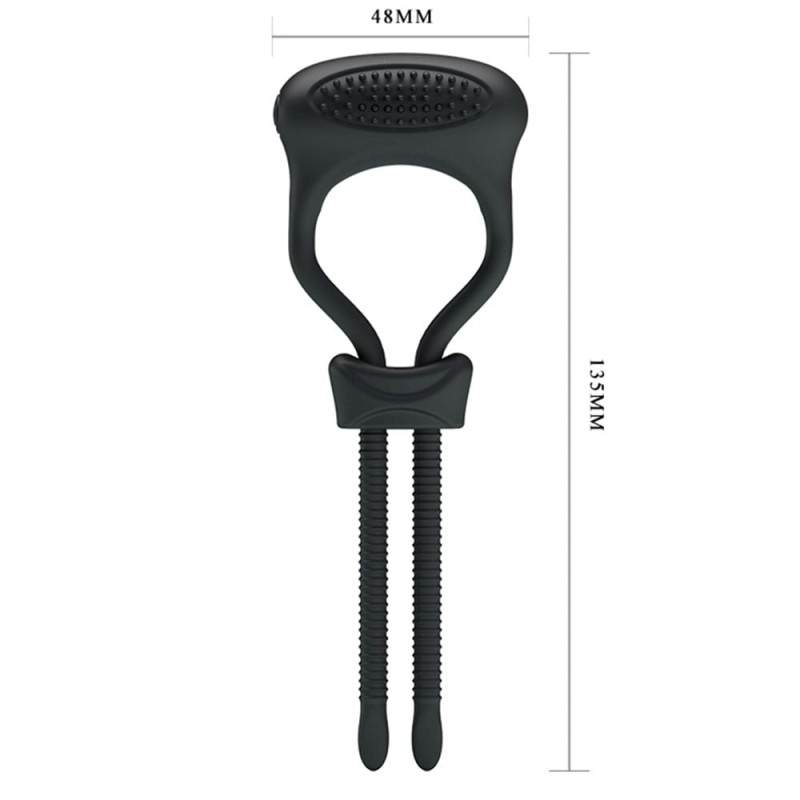 Titreşimli Penis Sıkıcı Halkası Prostat Kelepçe Yüzüğü - Curitis