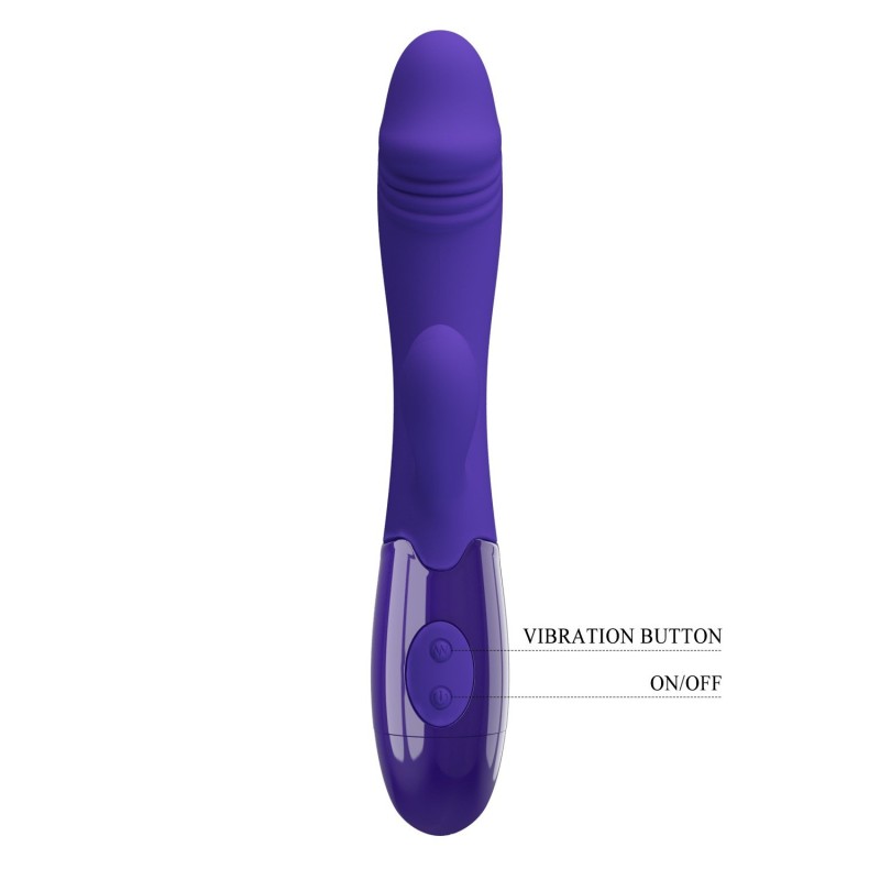 USB Şarjlı 30 Titreşim Modlu Çift Uyarımlı G-Spot ve Klitoral Vibratör - Snappy-Youth