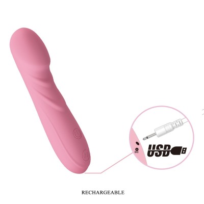 USB Şarjlı 30 Titreşim Modlu Silikon G-Spot Masaj Vibratörü - Candice