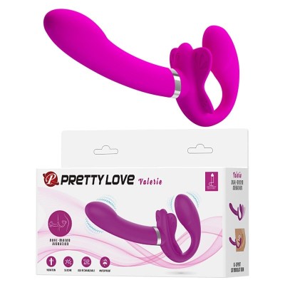 USb Şarjlı Çift Taraflı Strapon Teknolojik G-Spot Vajinal Vibratör