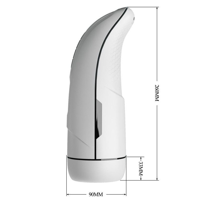 USB Şarjlı Hareketli Dil Uyarımlı Isıtmalı Sesli Masturbatör - Marissa