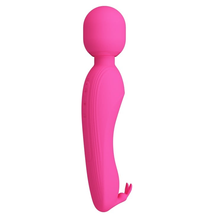 USB Şarjlı Silikon Masaj Wand Vibratör - Curtis (Pembe)