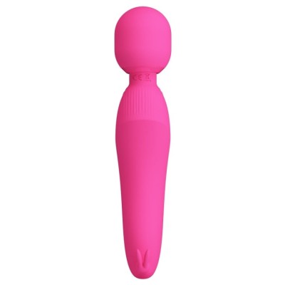 USB Şarjlı Silikon Masaj Wand Vibratör - Curtis (Pembe)
